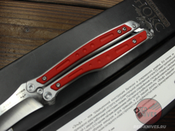 Нож-бабочка НОКС "Эльф" (красный) 204-100401