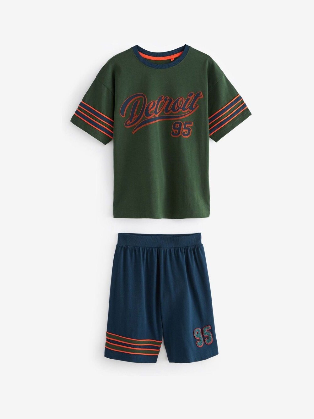 Пижама для мальчика Next 226-235, 2 шт., Молочный, Зеленый