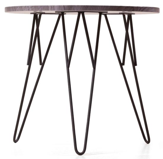 Журнальный столик ОСТИН Санторини черный / черный каркас