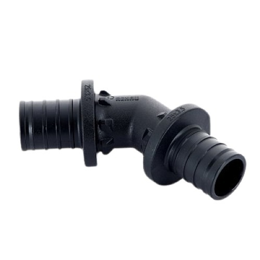 Угол надвижной REHAU 45° 25*25 (черный пластик)