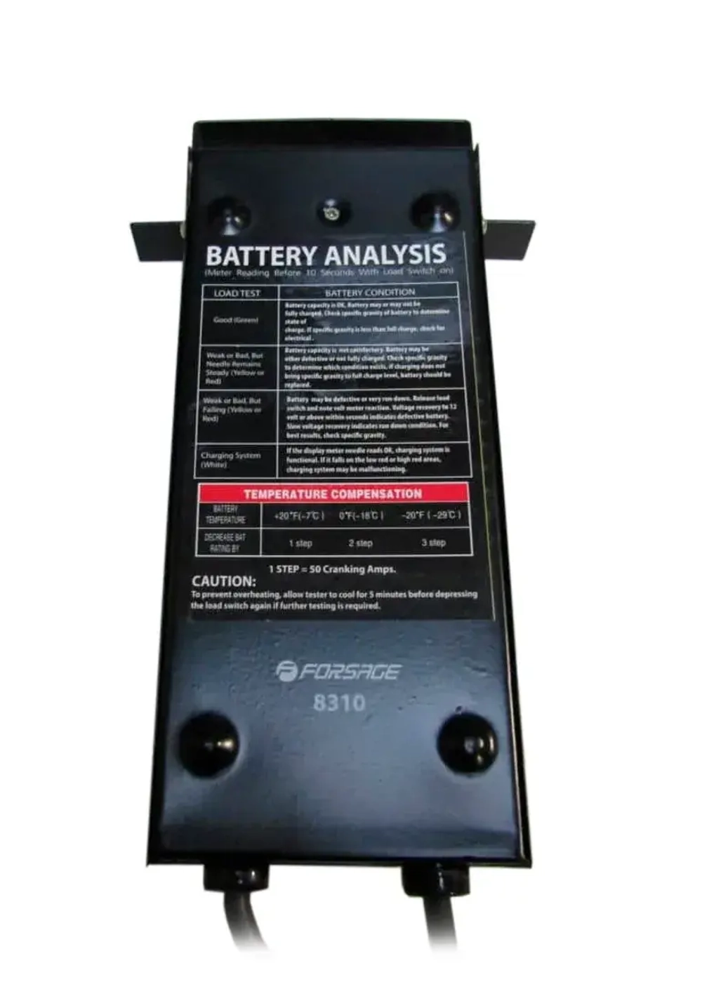 Тестер аккумуляторных батарей аналоговый 6V-12V Forsage F-8310 Forsage F-8310