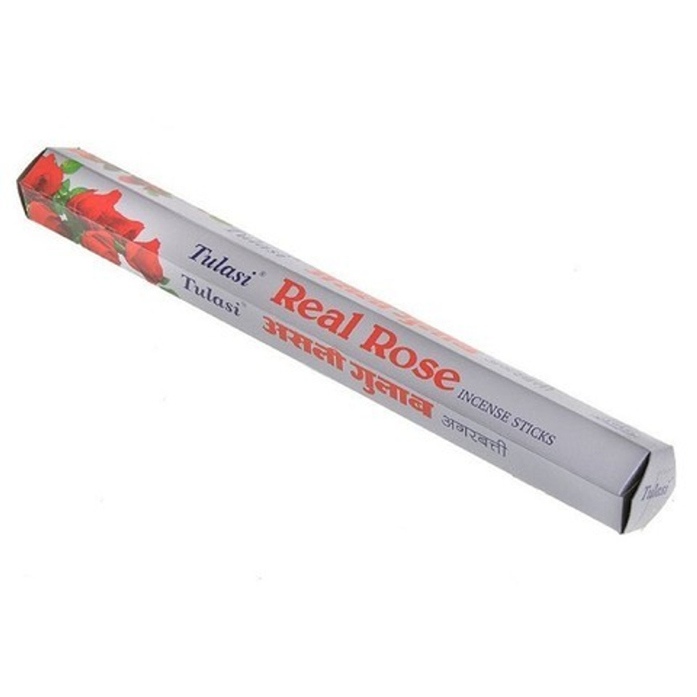 Tulasi Real Rose Благовоние Настоящая роза, 9 шт