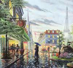 Пазл ART PUZZLE "Летний дождь, Париж", 2000 деталей , арт.4574, картонная основа, от 12 лет