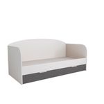 Кровать с ящиками Лавис ДКД 2000.1 (Белый/Графит софт)