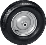 GRINDA WP-20, 4″х380мм, для тачек (арт. 422401, 422406, 422408), стальной диск, подшипник 20мм, пневматическое колесо для тачки, PROLine (422409)