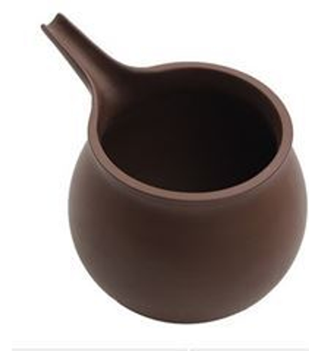 243078 Сливник ИСИН "Бекас" без ручки, 150 мл, глина, коричневый