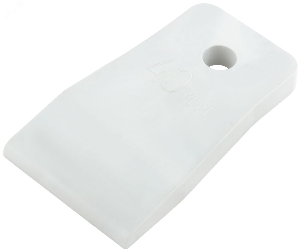 06883 КУРС Шпатель резиновый белый 40мм