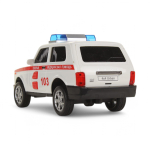 Модель ин. пласт. "Lada 4x4 Urban. Скорая" 19,см, свет/звук, открыв. двери (Технопарк)