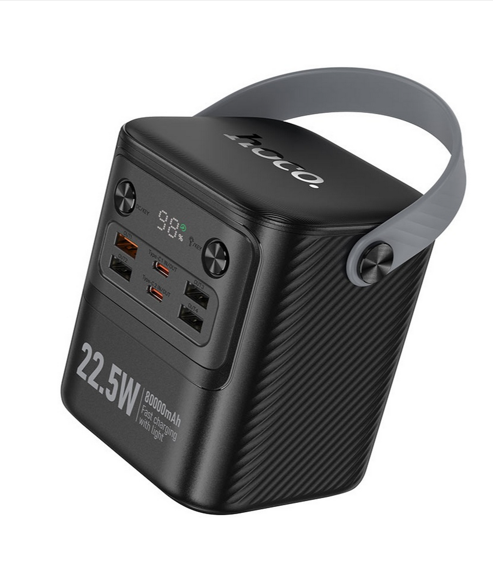 Повербанк (PowerBank) 80000mAh с индикацией QC/PD Hoco J152