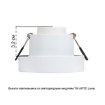 Встраиваемый светильник Arte Lamp RAMO A1240PL-1WH