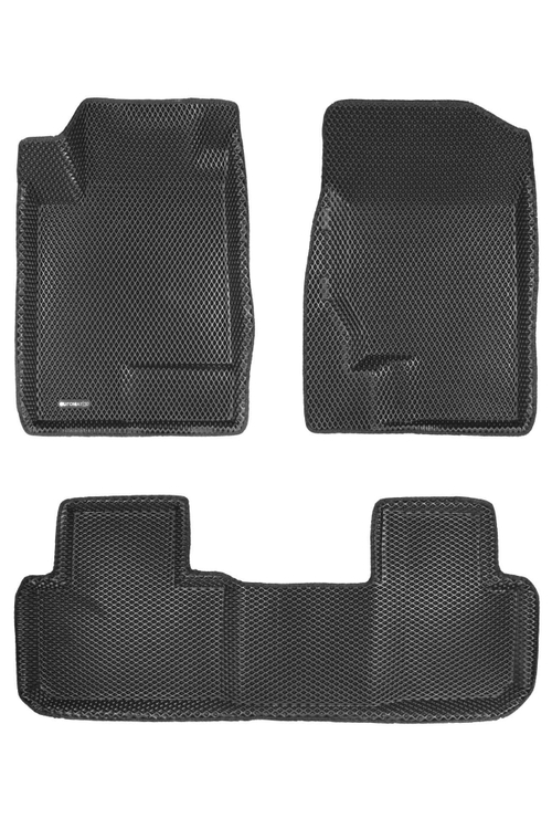 Коврики салона для HAVAL F7 (2019-) Euromat 3D EVA черные Арт EM3DEVA-001404