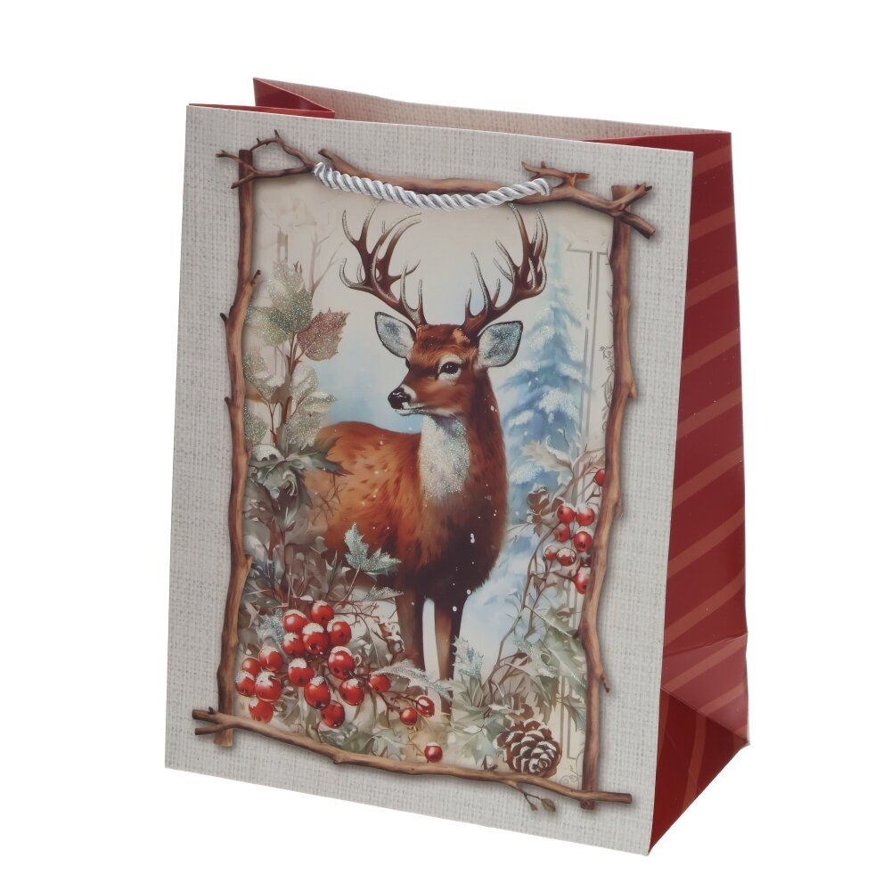 GAEM Пакет подарочный S (бумага 210г/м2, блок 12шт), L18 W10 H23 см, 4в.