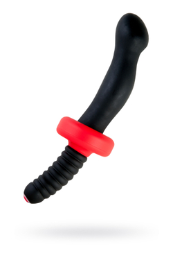 Анальный вибратор Black & Red by TOYFA, 10 режимов вибрации, водонепроницаемый, силикон, чёрный, 16,