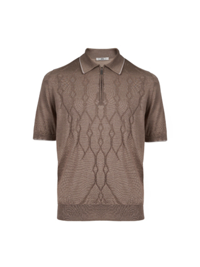 Поло с коротким рукавом на молнии Atelier Portofino