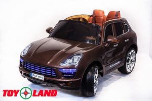 Детский электромобиль Toyland Porsche Macan коричневый