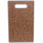 Доска разделочная пластиковая «Каменная крошка» 22*37см, коричневая