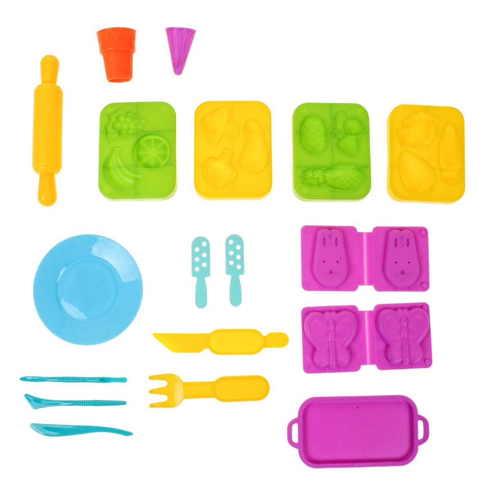 Игровой набор для лепки (26 предметов + 12 пластилина) LC68-7B