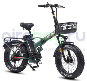Электровелосипед WHITE SIBERIA SLAV PRO 1000W 48V/13A Elki Green (зеленый) фото  3