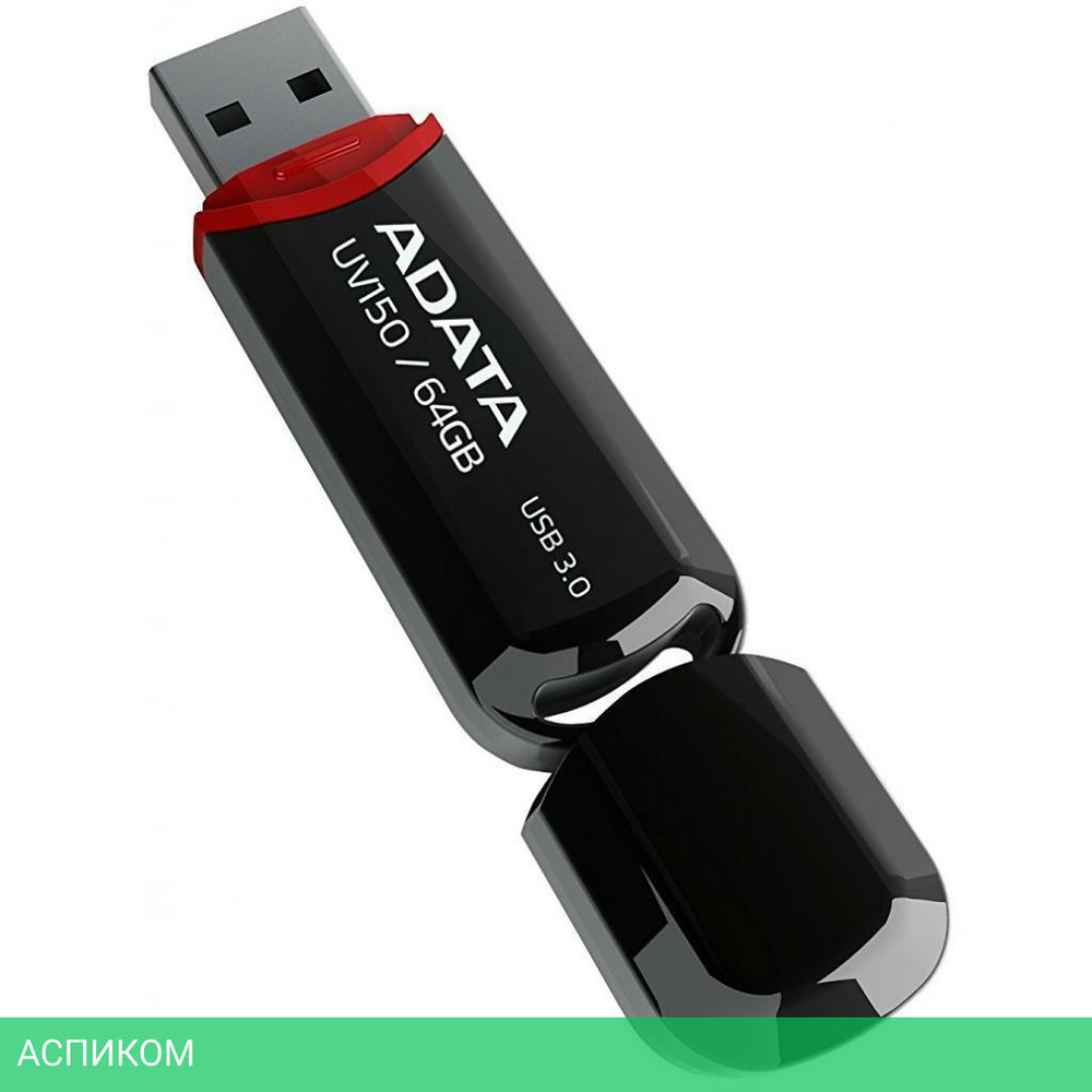 USB Flash-накопитель A-Data AUV150-64G-RBK 64GB