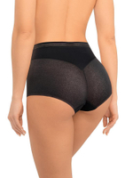 Высокие трусики-слипы из кружева с сетчатой структурой (Размер: XXL) (Цвет: бежевый)