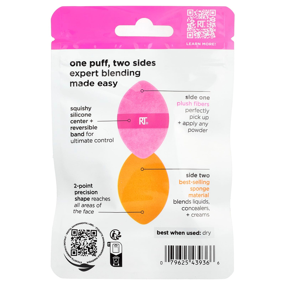 Real Techniques, Miracle 2-в-1 пуховка, 1 спонж