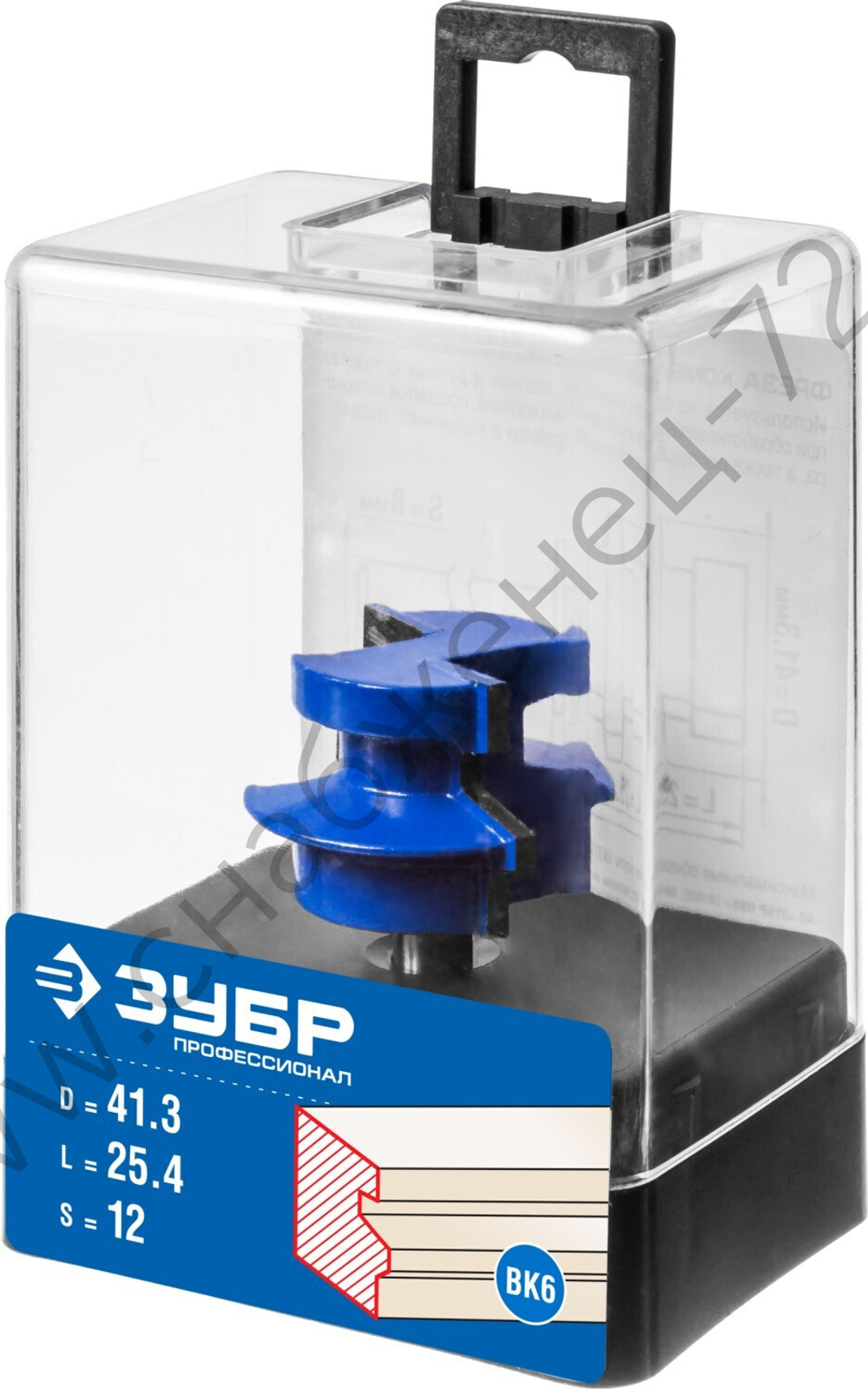 ЗУБР 41,3x29мм, хвостовик 12мм, фреза комбинированная универсальная