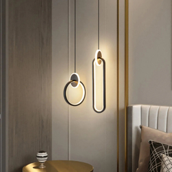 Светильник подвесной светодиодный Lanbos, 6 Вт LED, 3 кв м, черный