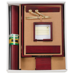 Набор настольный BESTAR "Osiris" из массива дерева (сепетир), 7 предметов, цвет "красное дерево", 236389