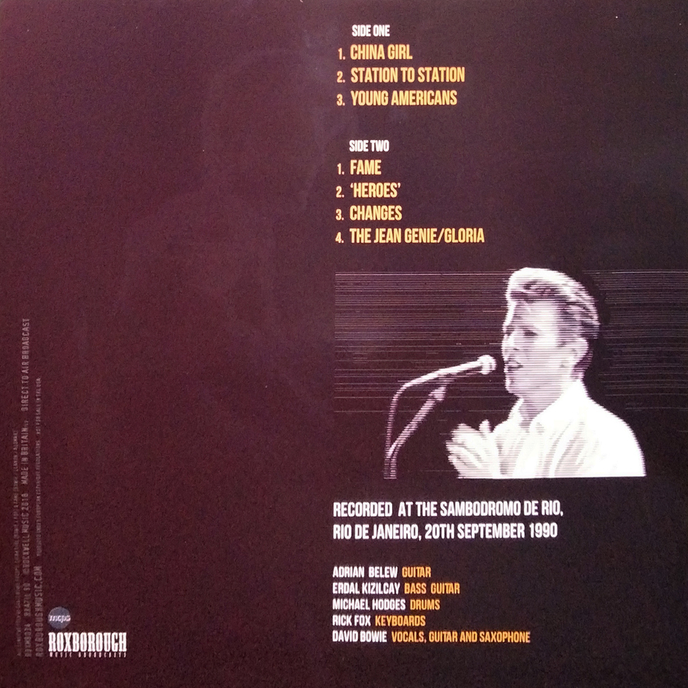 David Bowie / Brazil 90 (Limited Edition)(Coloured Vinyl)(LP)