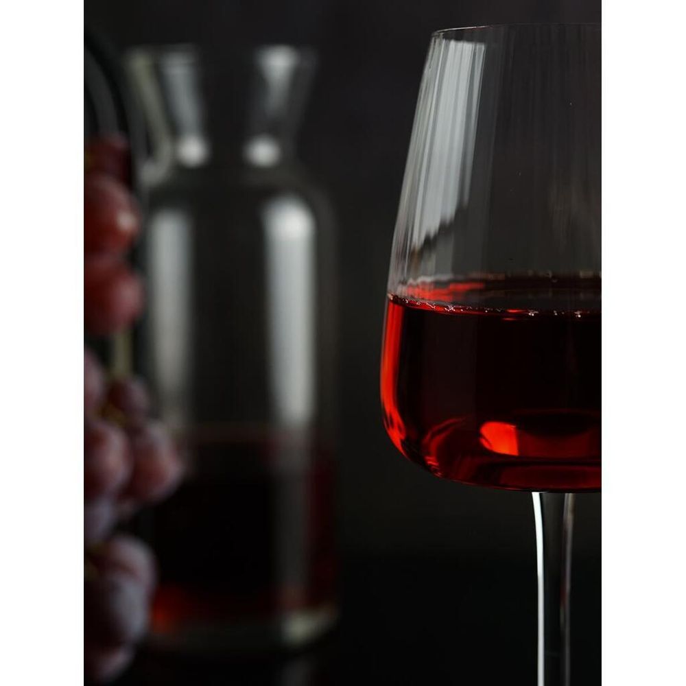 Бокал для вина 380 мл "  Optical" d 5,5 см h24 см оптические грани P.L. - BarWare [6]