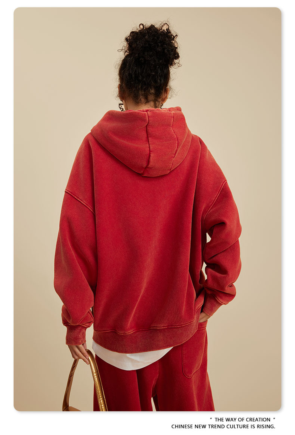 Женский американский модный брендовый костюм с эффектом потёртости и капюшоном,бархатная толстовка с двойной молнией