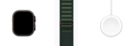 Apple Watch Ultra 2 (2024) 49mm Black Titanium Case with Dark Green Alpine Loop (M)