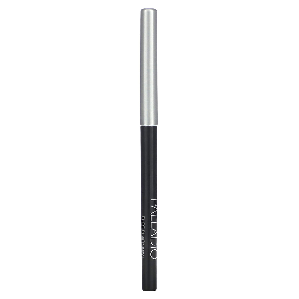 Palladio, Выдвижная водостойкая подводка для глаз, чистый черный, 0,28 г (0,01 унции)