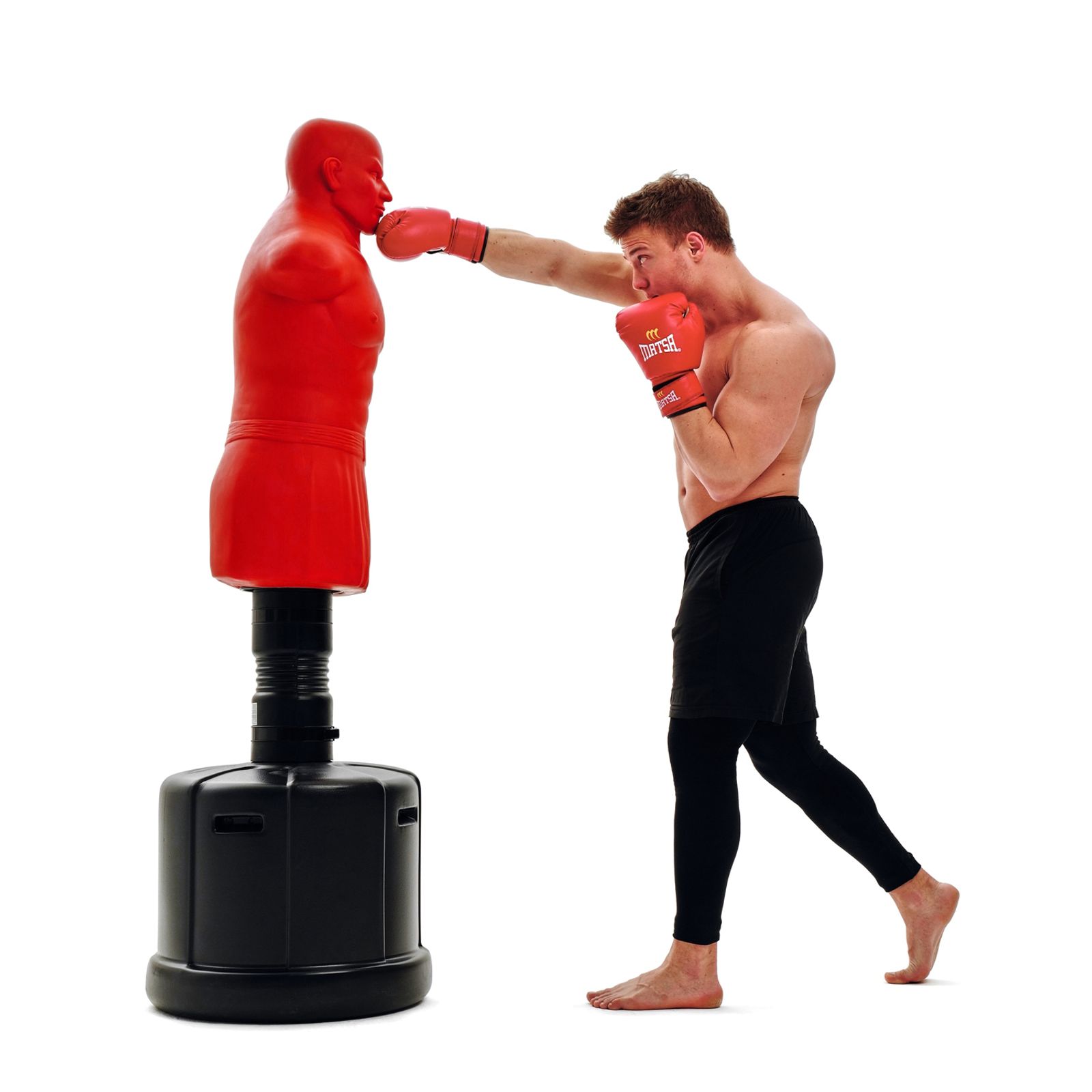 Манекен DFC Boxing Punching Man-Heavy c регулировкой высоты  TLS-AR (красный) фото №14