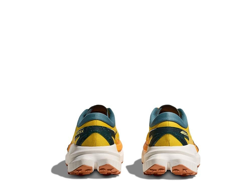 Мужские беговые кроссовки Hoka Mafate X M жёлто-оранжевые