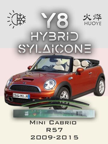 Щетки стеклоочистителя HUOYE Y8 450/475 мм на Mini Cabrio | Bayonet arm