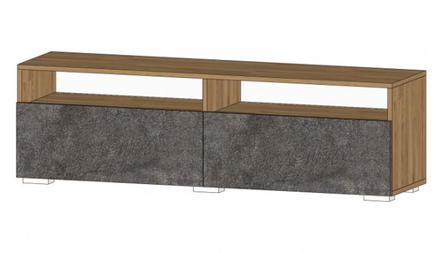 Даллас Тумба ТВ-01 Дуб вотан / Цемент темный