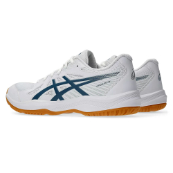 Кроссовки волейбольные мужские ASICS Upcourt 6 1071A104 100, р.12,5 (рос.45,5), бело-синий