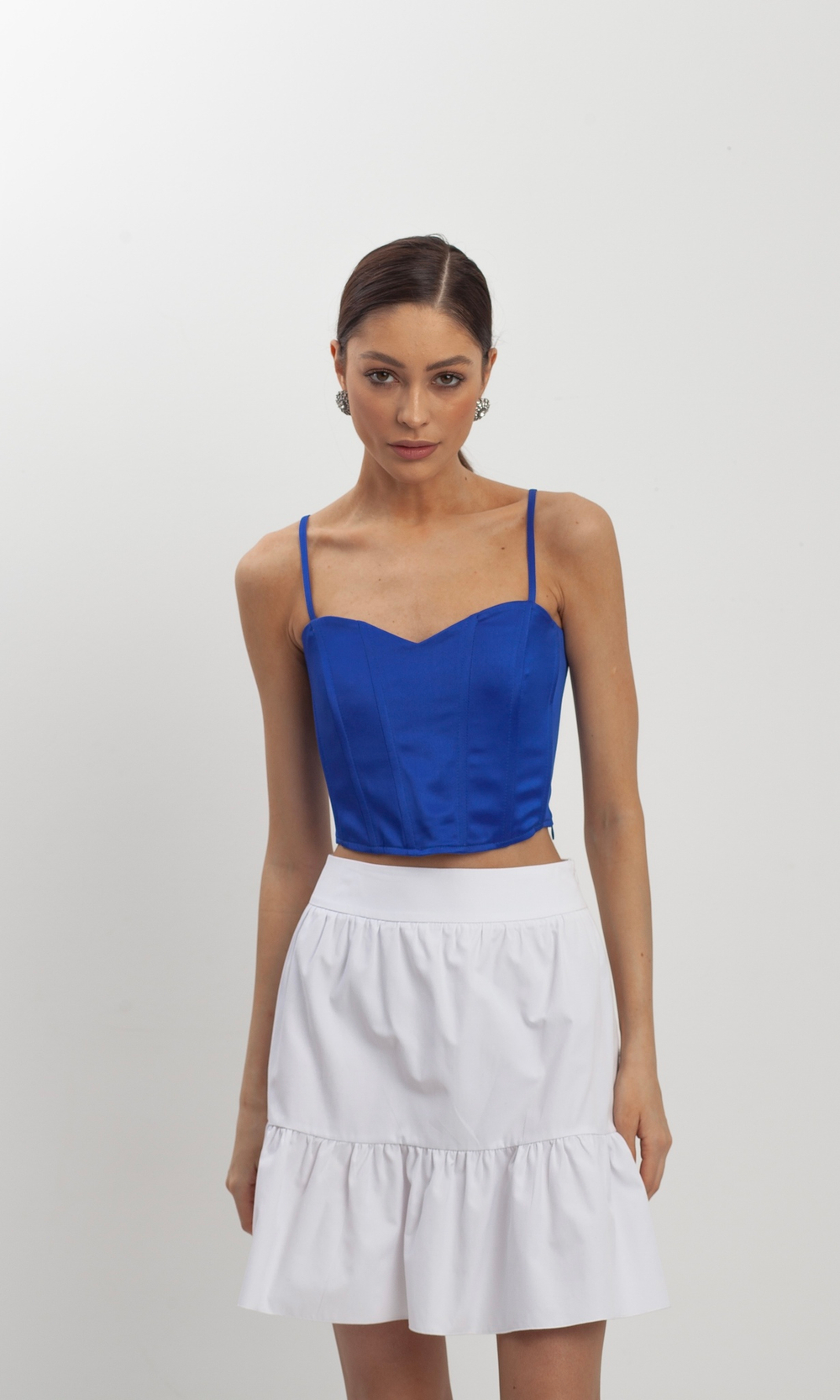 Топ корсетный из атласа