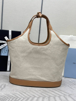 Prada Linen Tote Bag 28 cm