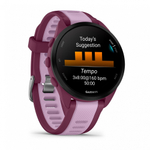 Часы Garmin Forerunner 165 Music лиловый c малиновым ремешком, 010-02863-33