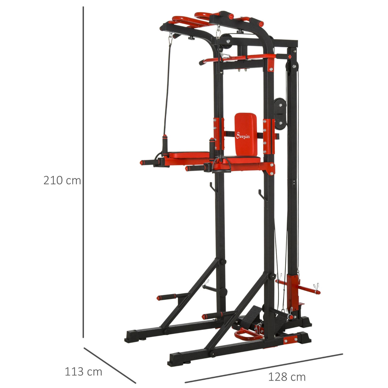 Турник-брусья, тяга сверху  DFC HOMEGYM HOMCOM фото №4
