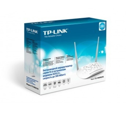 Беспроводной маршрутизатор TP-LINK TD-W8961N, серии N, встроенный модем ADSL2+
