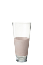 Ваза "Дельфина" средняя розовый антик 22x22x45см стекло цемент