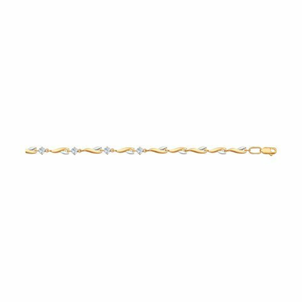 Браслет из золота со Swarovski Zirconia