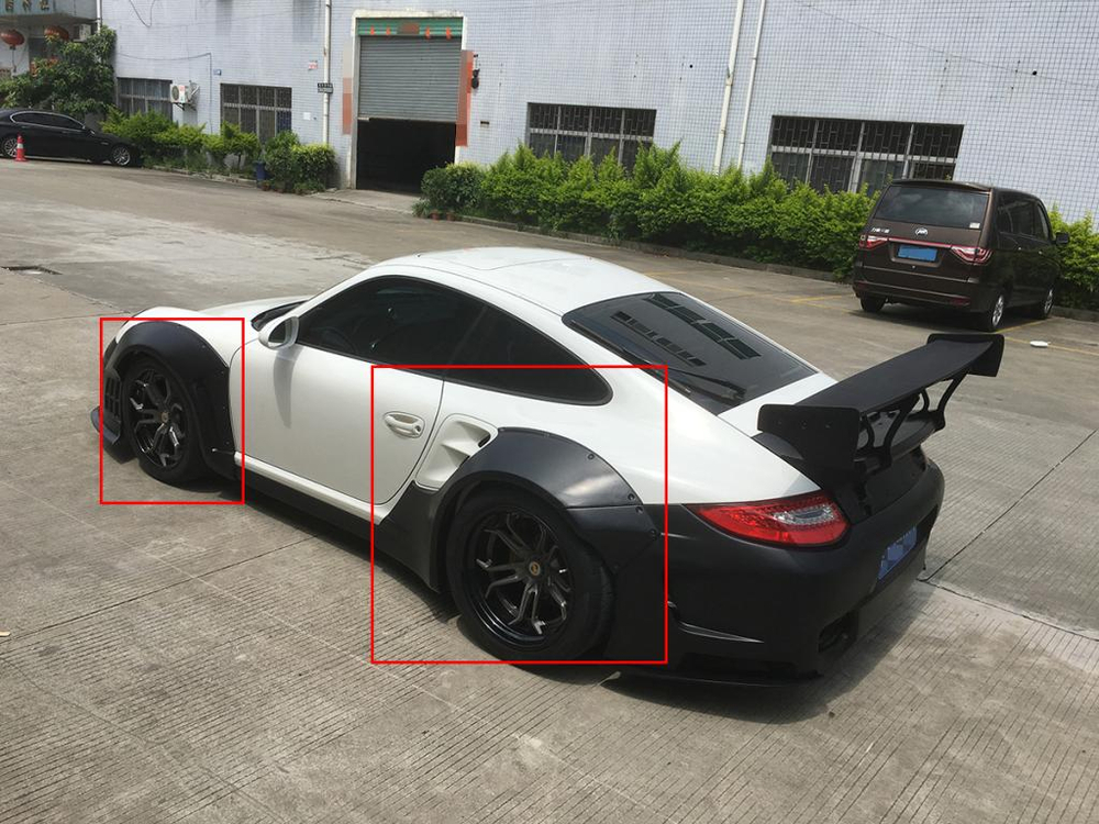 Широкие расширители арок для PORSCHE 911 997 TURBO S 2004–2013