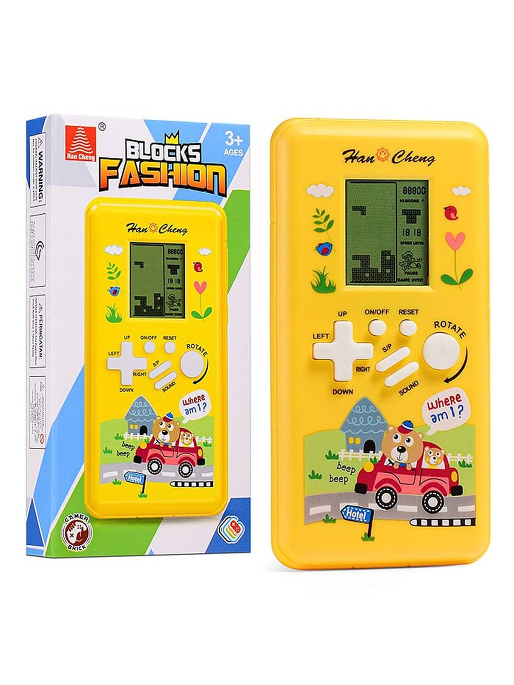 Игра электронная Кубики жёлтый (HC-10090-3)