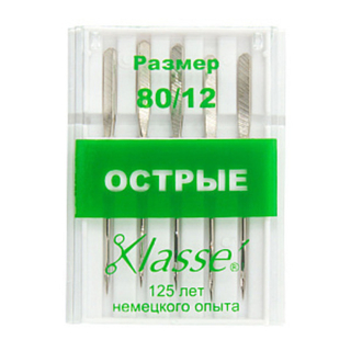 Иглы для БШМ острые микротекс 80/12 A6135/80 Klasse