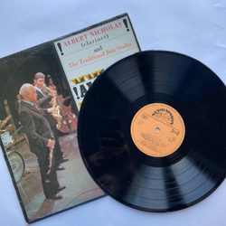 Винтажная виниловая пластинка LP Albert Nicholas And The Traditional Jazz Studio Blues (Чехословакия 1974)