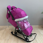 Коляска комбинированная «Ника Детям 7-5SK» баклажановый (арт. НД7-5SK/Б)